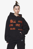 Pegador Groven Oversized Hoodie Black Hauptansicht aus der Do not Disturb Kollektion für DaHerren