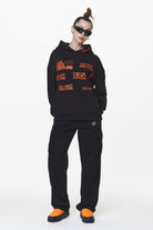 Pegador Groven Oversized Hoodie Black Ganzkörper Bild aus der Do not Disturb Kollektion für DaHerren