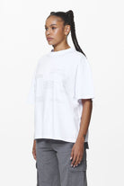 Pegador Groven Heavy Oversized Tee White Seitenansicht aus der Do not Disturb Kollektion für DaHerren