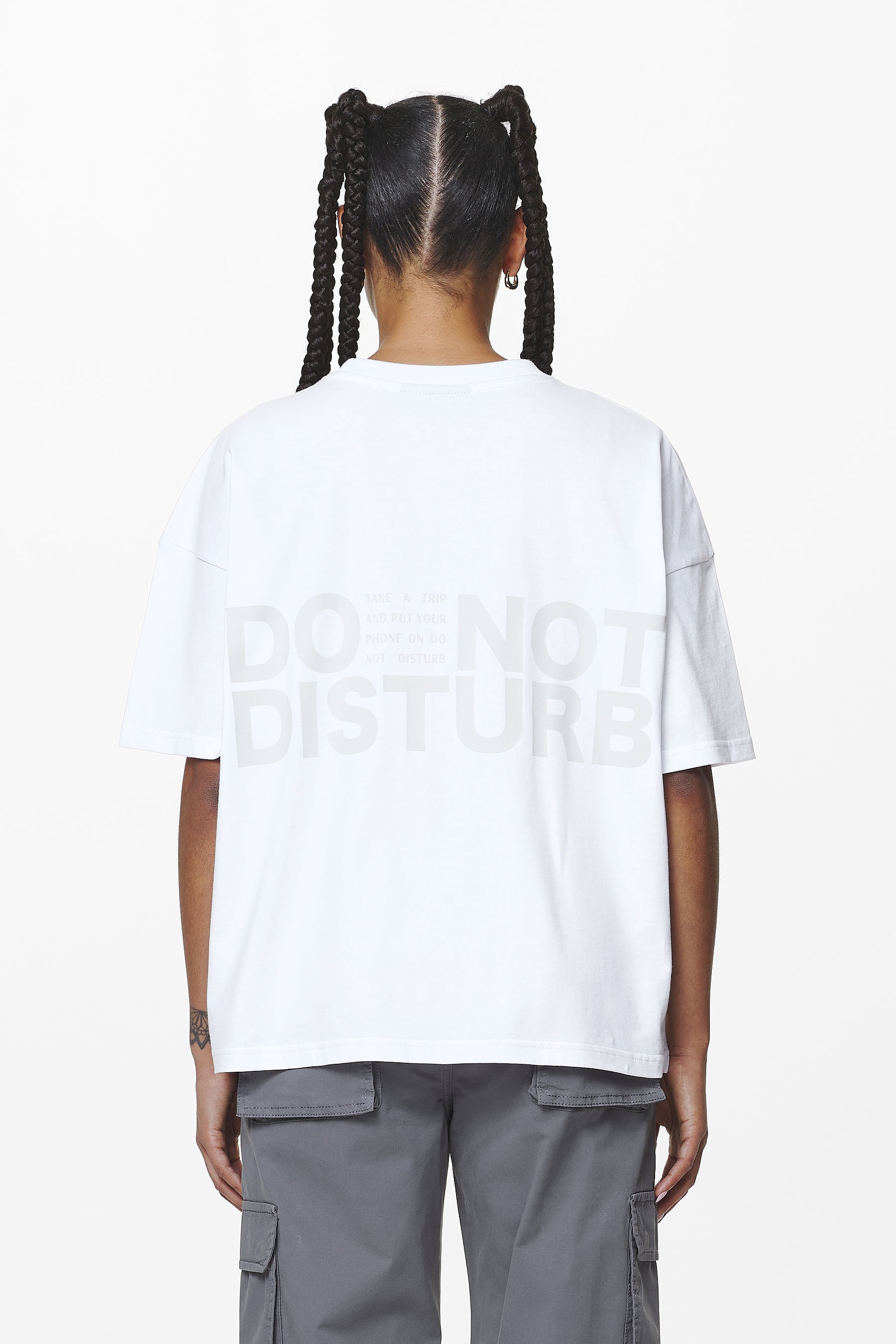 Pegador Groven Heavy Oversized Tee White Gegenansicht aus der Do not Disturb Kollektion für DaHerren