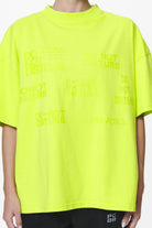 Pegador Groven Heavy Oversized Tee Washed Lime Yellow Detailshot aus der Do not Disturb Kollektion für DaHerren