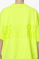 Pegador Groven Heavy Oversized Tee Washed Lime Yellow Detailshot aus der Do not Disturb Kollektion für DaHerren