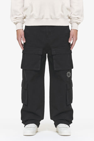 Pegador Bantam Wide Cargo Pants Black Hauptansicht aus der Do not Disturb Kollektion für Herren