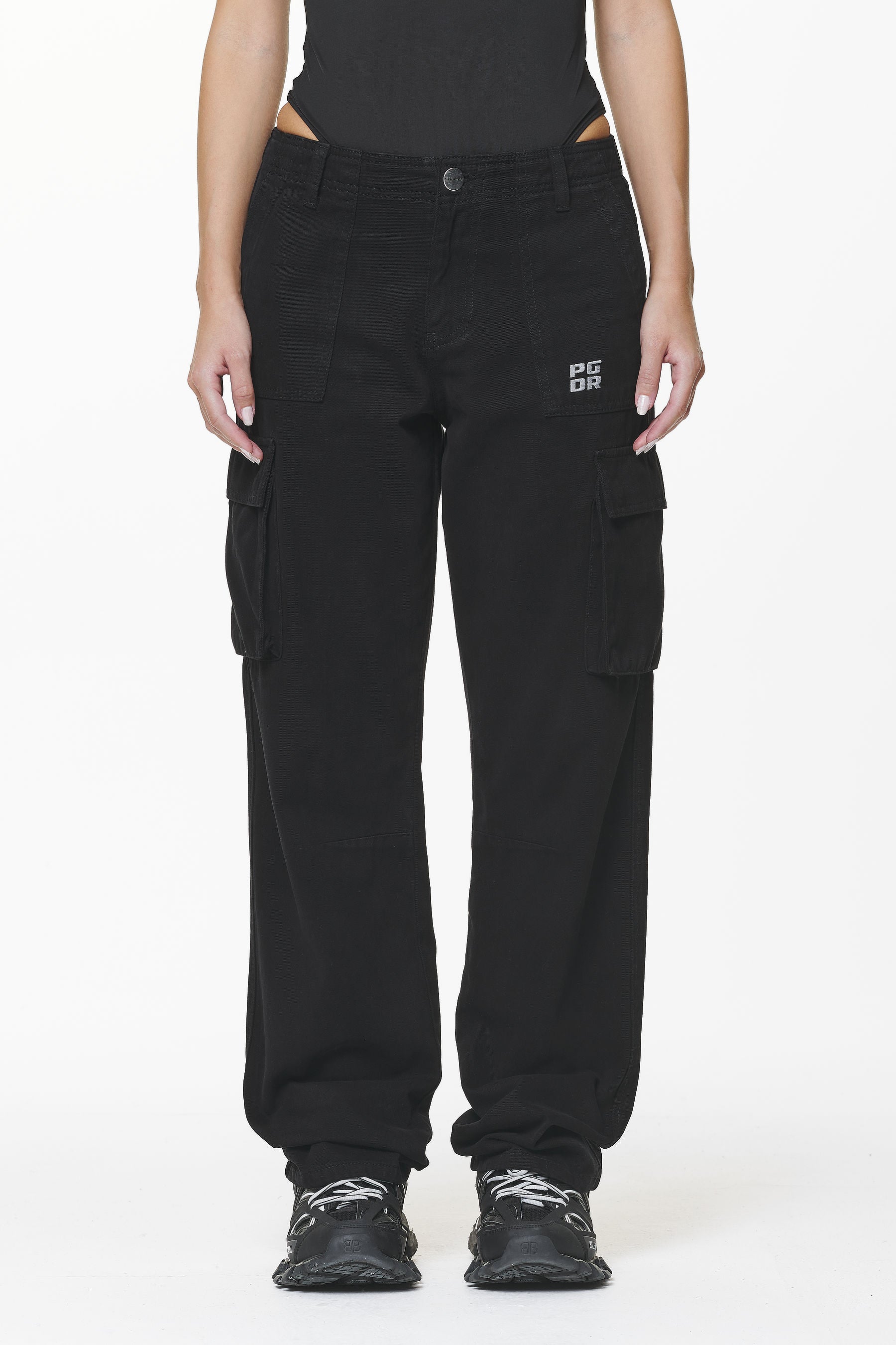 Pegador Bodo Wide Cargo Pants Black Gegenansicht aus der Do not Disturb Kollektion für DaHerren