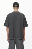 Pegador Wintor Inside Out Boxy Tee Washed Volcano Grey Gegenansicht aus der Do not Disturb Kollektion für Herren