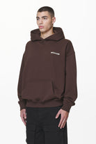 Pegador Crail Oversized Hoodie Washed Oak Brown Gegenansicht aus der Do not Disturb Kollektion für Herren