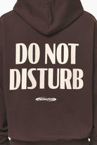 Pegador Crail Oversized Hoodie Washed Oak Brown Detailshot aus der Do not Disturb Kollektion für Herren