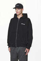 Pegador Crail Oversized Sweat Jacket Black Gegenansicht aus der Do not Disturb Kollektion für Herren