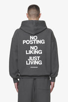 Pegador Devon Oversized Hoodie Washed Volcano Grey Hauptansicht aus der Do not Disturb Kollektion für Herren