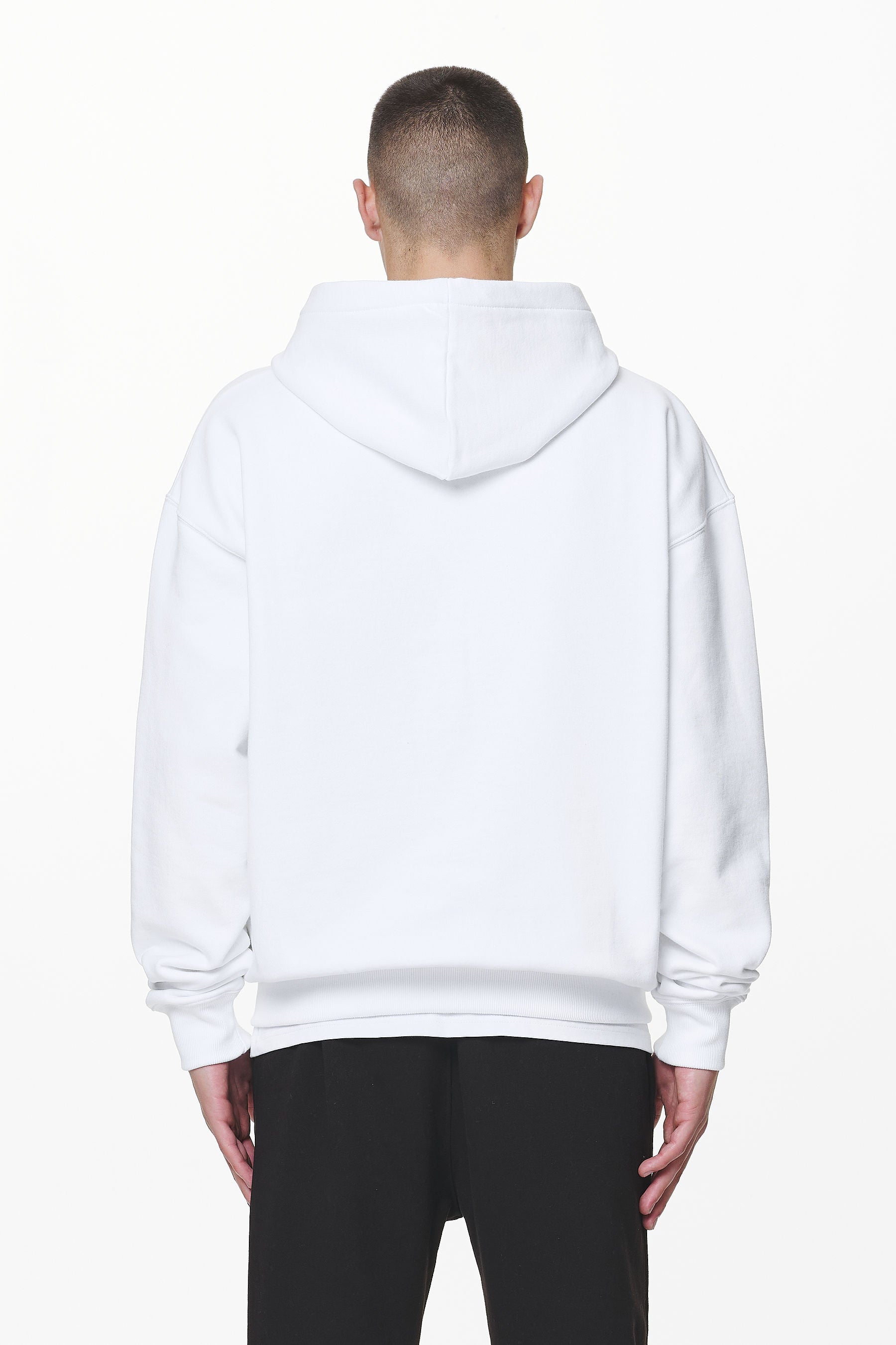 Pegador Logo Oversized Sweat Jacket White Gegenansicht aus der Do not Disturb Kollektion für Herren