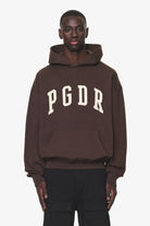 Pegador Layton Oversized Hoodie Washed Oak Brown Hauptansicht aus der Do not Disturb Kollektion für Herren