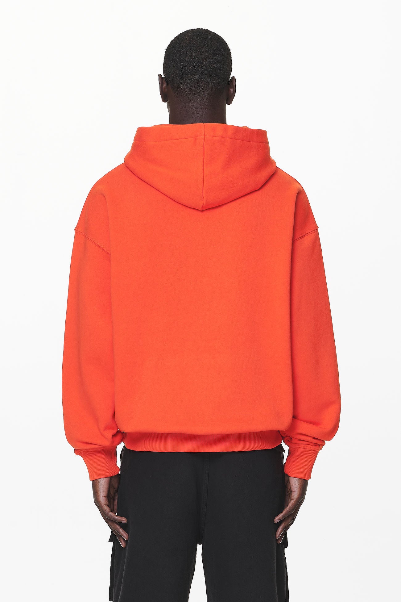 Pegador Layton Oversized Hoodie Washed Signal Red Gegenansicht aus der Do not Disturb Kollektion für Herren