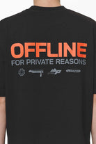 Pegador Furber Oversized Tee Black Detailshot aus der Do not Disturb Kollektion für Herren