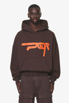 Pegador Zero Boxy Hoodie Washed Oak Brown Hauptansicht aus der Do not Disturb Kollektion für Herren