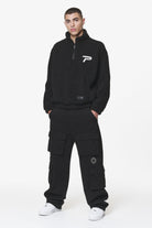 Pegador Bantam Wide Cargo Pants Black Ganzkörper Bild aus der Do not Disturb Kollektion für Herren