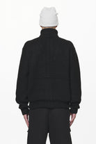 Pegador Riggo Heavy Knit Jacket Black Gegenansicht aus der Do not Disturb Kollektion für Herren