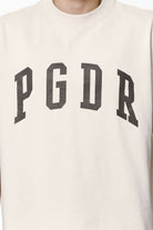 Pegador Layton Oversized Tee Washed Dust Cream Detailshot aus der Do not Disturb Kollektion für Herren