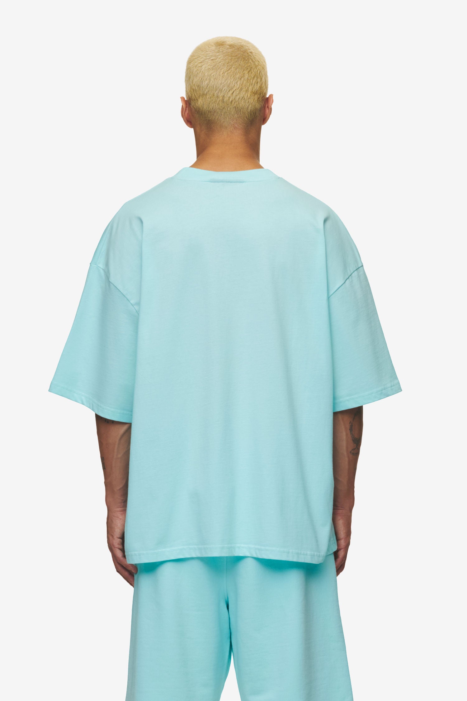 Pegador Leono Boxy Tee Washed Sky Blue Sky Blue Gum Gegenansicht aus der High summer Kollektion für Herren