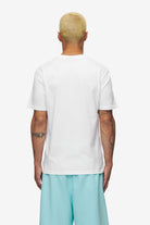 Pegador Logo Slim Tee White Sky Blue Gegenansicht aus der High summer Kollektion für Herren