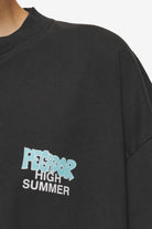 Pegador Farrar Boxy Tee Vintage Black Detailshot aus der High summer Kollektion für DaHerren