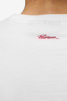 Pegador Jayde Baby Tee White Red Detailshot aus der High summer Kollektion für DaHerren