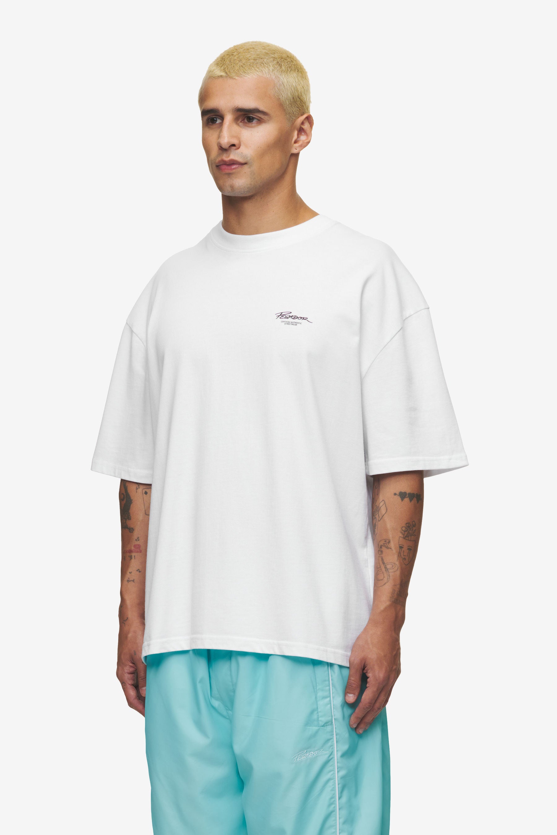 Pegador Banberry Oversized Tee White Gegenansicht aus der High summer Kollektion für Herren