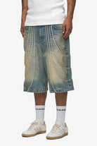 Pegador Treasure Jorts Vintage Blue Hauptansicht aus der High summer Kollektion für Herren