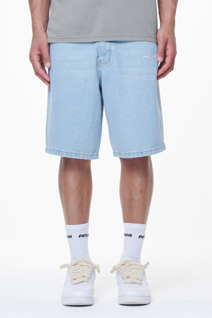 Pegador Earl Jeans Shorts Washed Light Blue Hauptansicht aus der Last Minute Kollektion für Herren