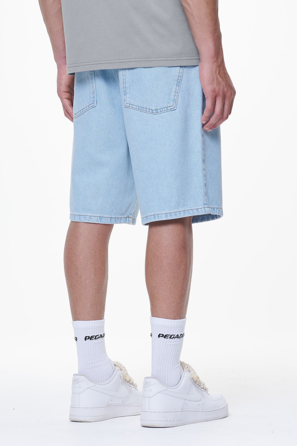 Pegador Earl Jeans Shorts Washed Light Blue Gegenansicht aus der Last Minute Kollektion für Herren