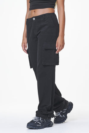 Pegador Arlia Wide Cargo Pants Black Hauptansicht aus der Last Minute Kollektion für DaHerren