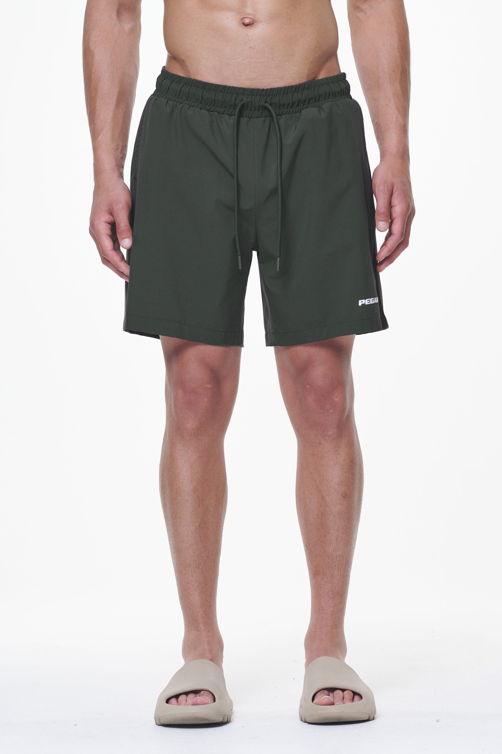 Pegador Logo Swim Shorts Dark Olive Hauptansicht aus der Last Minute Kollektion für Herren