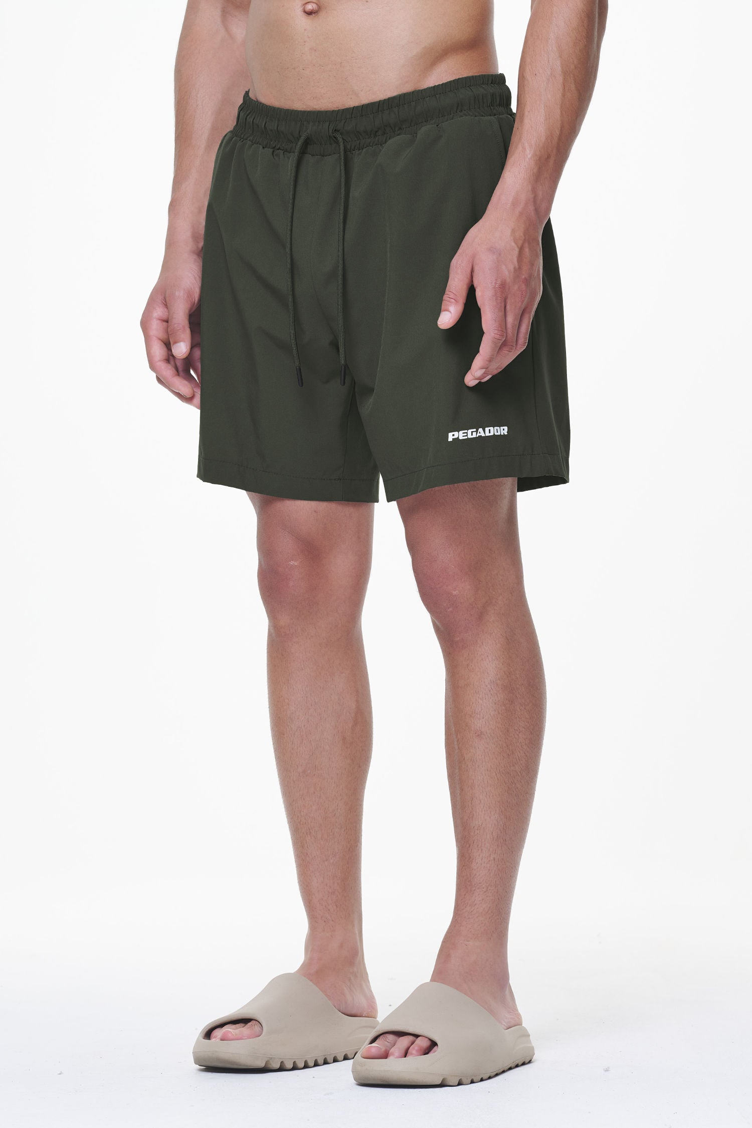 Pegador Logo Swim Shorts Dark Olive Gegenansicht aus der Last Minute Kollektion für Herren