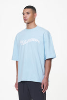 Pegador Kinley Boxy Tee Vintage Aqua Seitenansicht aus der Last Minute Kollektion für Herren