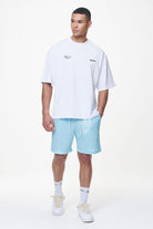 Pegador Logo Swim Shorts Riviera Blue Seitenansicht aus der Last Minute Kollektion für Herren