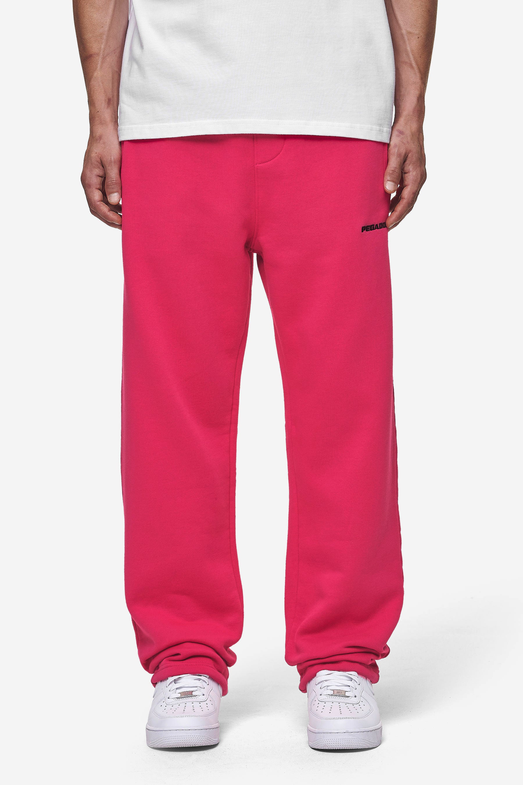 Pegador Logo Wide Sweat Pants Washed Virtual Pink Hauptansicht aus der Most Alive Kollektion für Herren