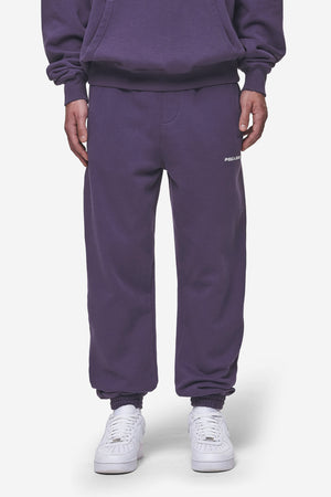 Pegador Logo Heavy Sweat Jogger Washed Deep Purple Hauptansicht aus der Most Alive Kollektion für Herren