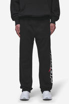 Pegador Blamor Wide Sweat Pants Washed Black Seitenansicht aus der Most Alive Kollektion für Herren