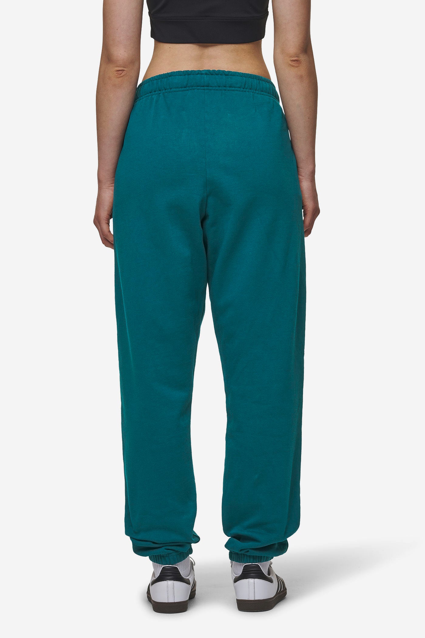 Pegador Villa High Waisted Sweat Pants Washed Urban Turquoise Black Gum Gegenansicht aus der Most Alive Kollektion für DaHerren