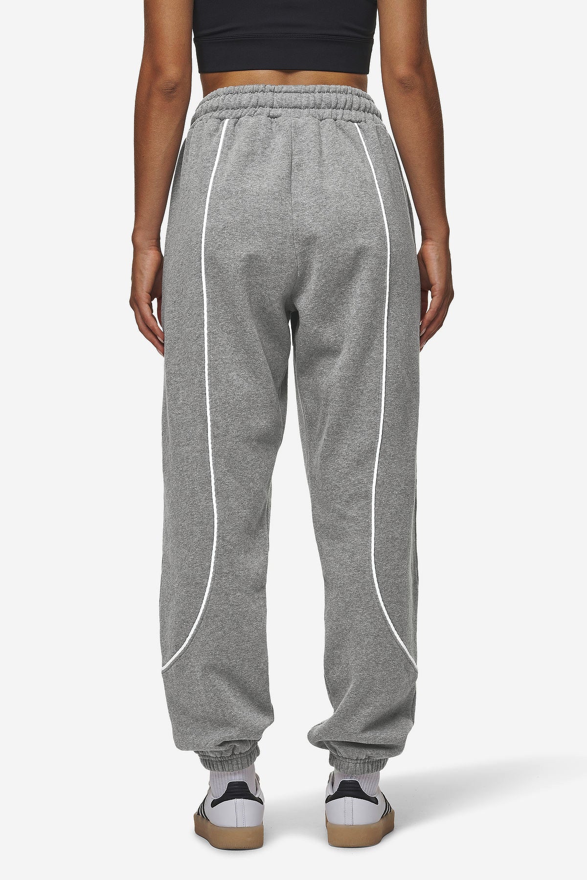 Pegador Silvi High Waisted Sweat Pants Deep Grey Melange Gegenansicht aus der Most Alive Kollektion für DaHerren