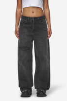 Pegador Mally Super Baggy Jeans Washed Deep Grey Hauptansicht aus der Most Alive Kollektion für DaHerren