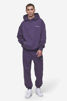 Pegador Logo Oversized Hoodie Washed Deep Purple Ganzkörper Bild aus der Most Alive Kollektion für Herren