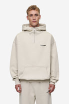 Pegador Logo Oversized Halfzip Hoodie Washed Light Beige Hauptansicht aus der Most Alive Kollektion für Herren