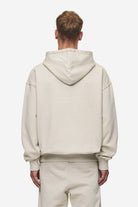 Pegador Logo Oversized Halfzip Hoodie Washed Light Beige Gegenansicht aus der Most Alive Kollektion für Herren