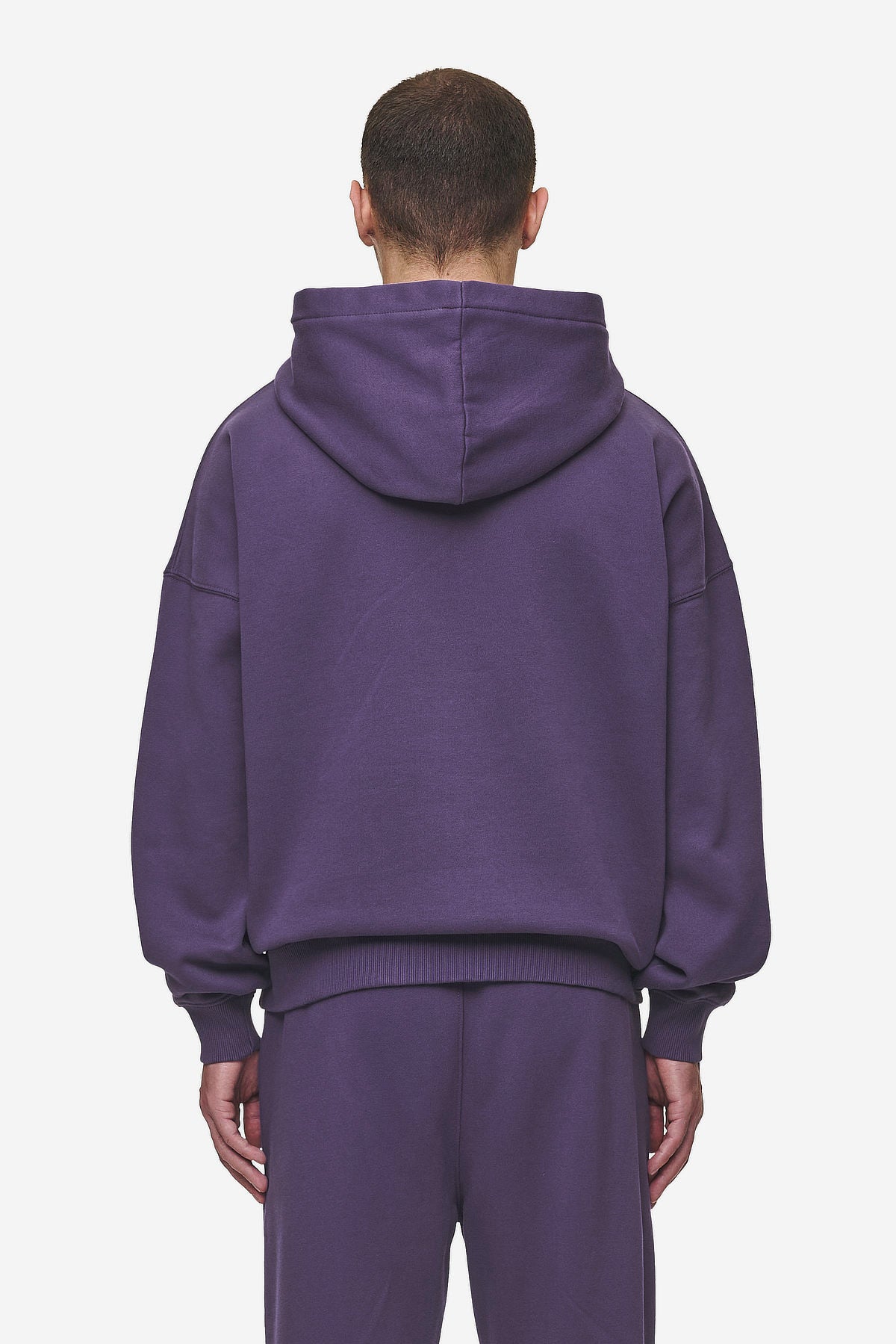 Pegador Logo Boxy Hoodie Washed Deep Purple Gegenansicht aus der Most Alive Kollektion für Herren