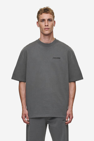 Pegador Logo Oversized Tee Washed Anthracite Hauptansicht aus der Most Alive Kollektion für Herren