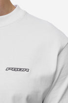 Pegador Bane Slim Tee White Detailshot aus der Most Alive Kollektion für Herren