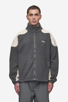 Pegador Willett Fleece Jacket Anthracite Light Beige Hauptansicht aus der Most Alive Kollektion für Herren