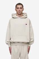 Pegador Leono Boxy Hoodie Washed Light Beige Virtual Pink Gum Hauptansicht aus der Most Alive Kollektion für Herren