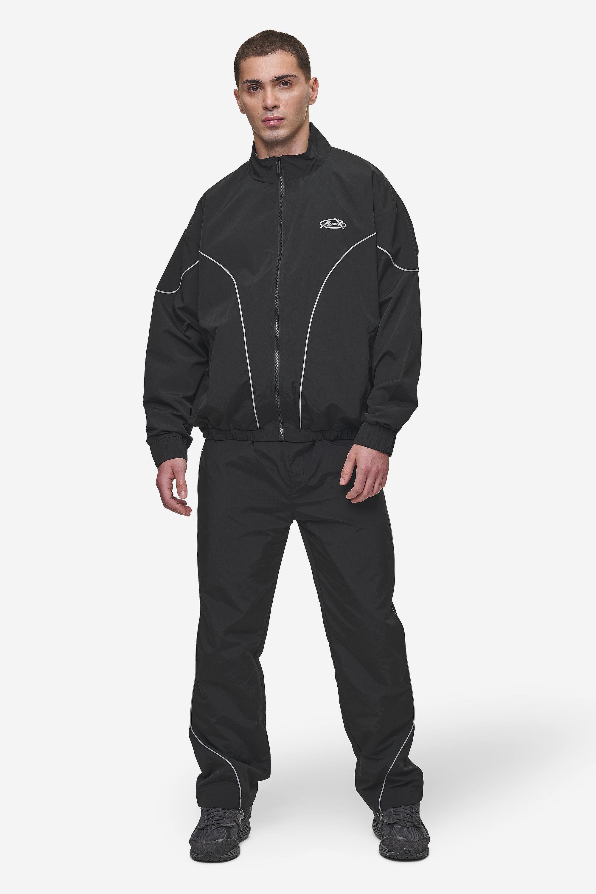 Pegador Mercer Track Jacket Black Ganzkörper Bild aus der Most Alive Kollektion für Herren