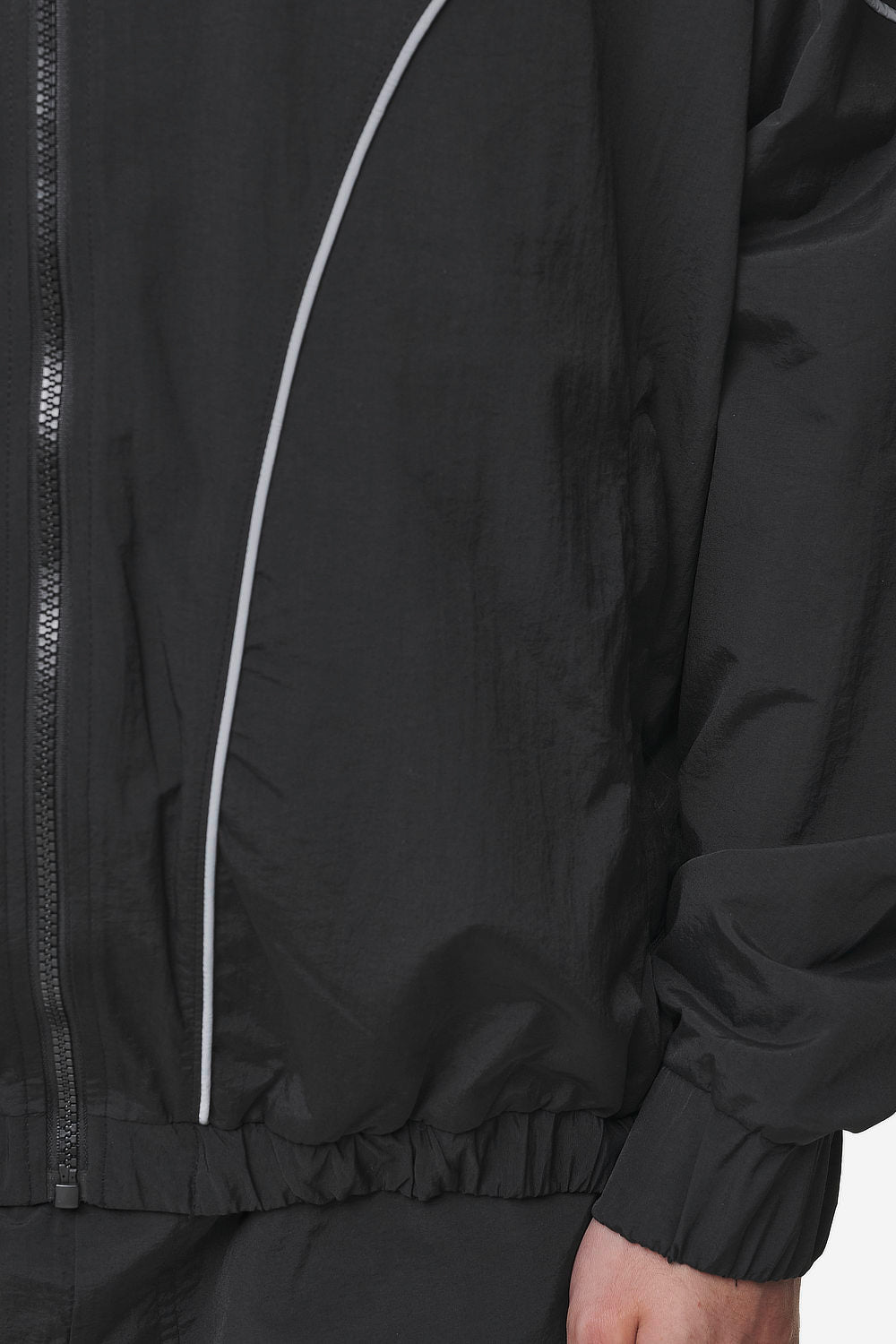 Pegador Mercer Track Jacket Black Detailshot aus der Most Alive Kollektion für Herren